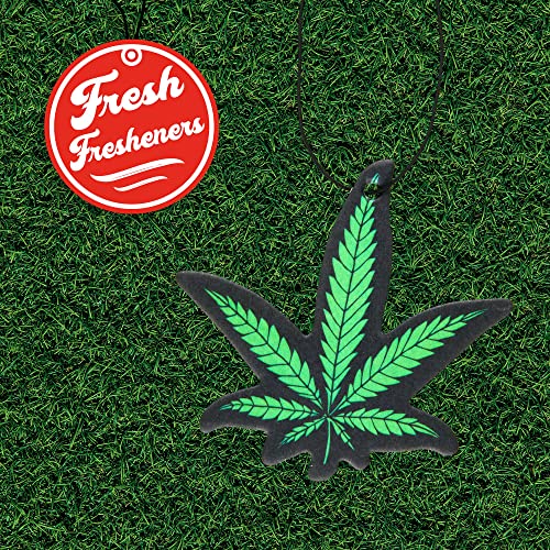 Funny Naughty Unique Car Air Fresheners Scented With Premium Oils By Fresh Fresheners (Weed Leaf) - color: Weed Leaf