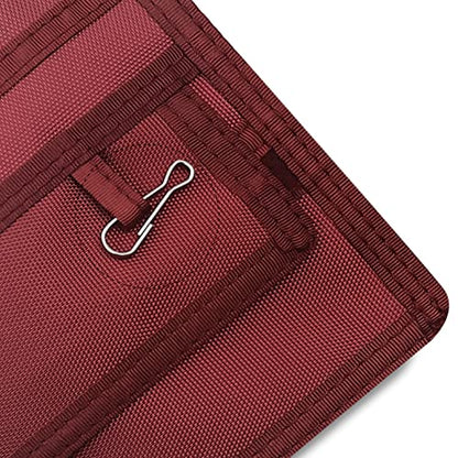ASA TECHMED Nurse Pocket Organizer, Nylon 5 Pocket Nurse Scrub Organizer, 6 Inch x 5 inch, Red - color: Red