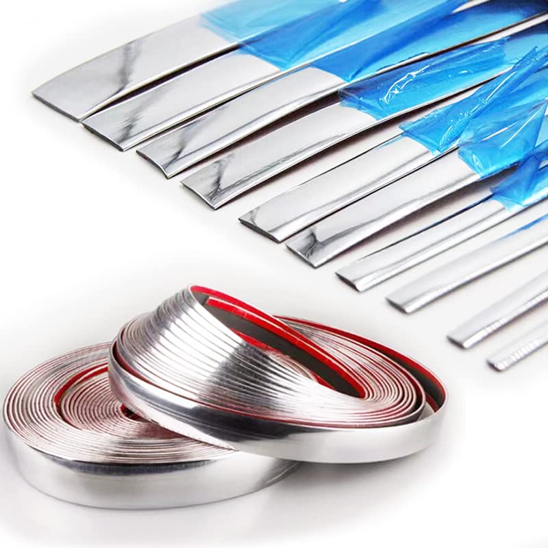 16Ft Chrome Silver Automotive Car Exterior and Interior Molding Trim Universal Bumper Window Door Body Side Decorative Strip Scratch-Proof (2-3/4 inch (70mm)) - size: Width:2-3/4inch(70mm)