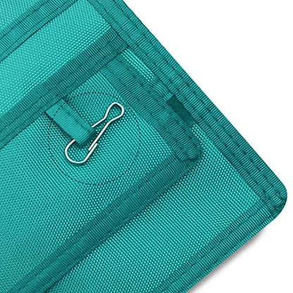 ASA TECHMED Nurse Pocket Organizer, Nylon 5 Pocket Nurse Scrub Organizer, 6 Inch x 5 inch, Green - color: Green