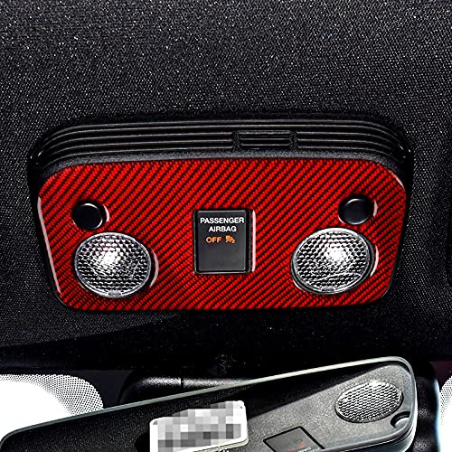 Car Reading Light Control Panel Sticker Carbon Fiber Decal Accessories for Ford Mustang 2015 2016 2017 2018 2019 2020 2021 2022 2023 - color: Reading Light