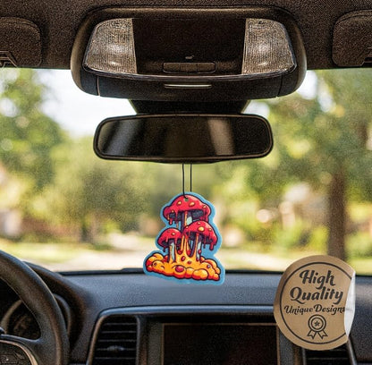 Funny Naughty Unique Car Air Fresheners Scented With Premium Oils By Fresh Fresheners (Shroomy Drip) - color: Shroomy Drip