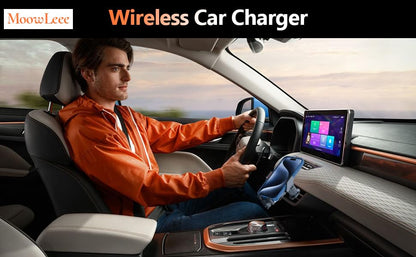 15W Fast Wireless Car Charger, Peltier Cooling Fast Charging Auto-Clamping Car Phone Mount, Anti-Shake Hands Free Car Cell Phone Holder, Universal for iPhone & Samsung Galaxy Series