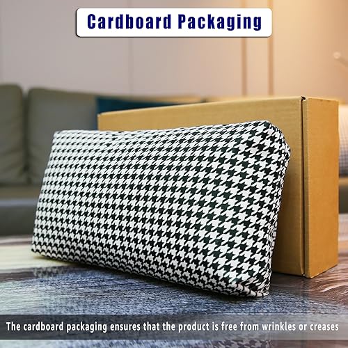 Non-Slip Head Pillow for Recliners - Neck Support Cushion with Velvet Cover for Pain Relief at Home, Office and Travel (Houndstooth) - color: Houndstooth
