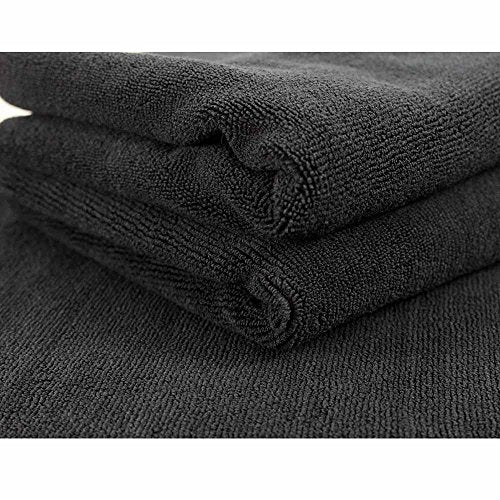 Chemical Guys MIC_805_3 Monster Edgeless Microfiber Towel, Black (16 in. x 16 in.) (Pack of 3) - color: Black (Pack of 3)