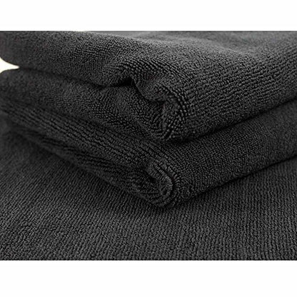 Chemical Guys MIC_805_3 Monster Edgeless Microfiber Towel, Black (16 in. x 16 in.) (Pack of 3) - color: Black (Pack of 3)