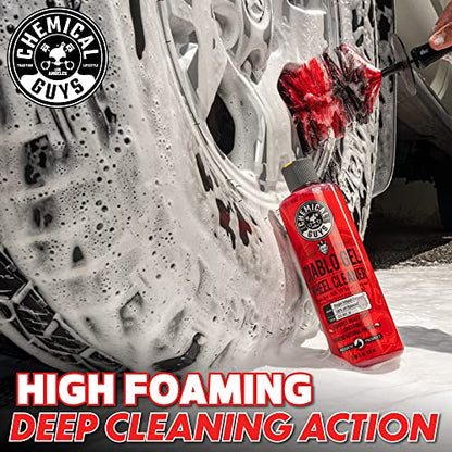 Chemical Guys CLD_997 Diablo Gel Oxygen Infused Foam Wheel and Rim Cleaner, Concentrated (Safe on All Wheel & Rim Finishes), for Cars, Trucks, SUVs, Motorcycles, RVs & More 128 fl oz (1 Gallon) - style: Diablo Gel 128 oz