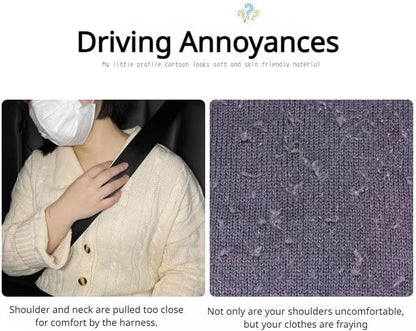 BNTR Car Seat Belt Pillow Stocking Stuffers Cute Toy Rabbit Safety Seatbelt Shoulder Pad Auto Accessory Neck Cushion Protector Seatbelt Shoulder Protector Sleeping Pillow Nice Gift (Dragon) - color: Dragon