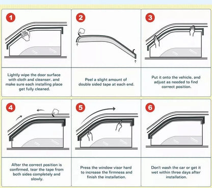 in-Channel Rain Guards 4-Piece Compatible with 2020-2025 Hyundai Sonata Window Visors Side Window Deflectors Vent Visor Shield Shade - size: 2020-2025 Hyundai Sonata