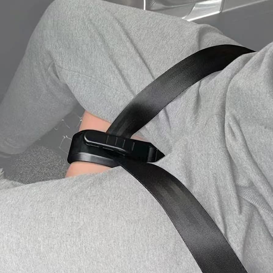 Seat Belt Shoulder Pad Cushion, Soft Universal Seatbelt Cover, Breathable Anti-Slip Comfort Pad, Easy Install, Washable Car Accessory for Driving Travel (Black) - color: Black