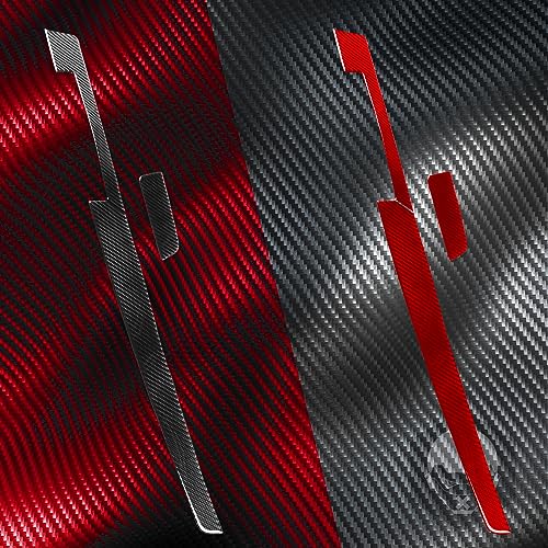 NVCNX Real Premium Carbon Fiber Car Dashboard Warning Light Switch Button Panel Cover Decal Compatible with Toyota RAV4 2013 2014 2015 2016 2017 2018 Interior Dash Trim Accessories 3PCS Black - color: Dashboard Warning Light Switch Panel Trim