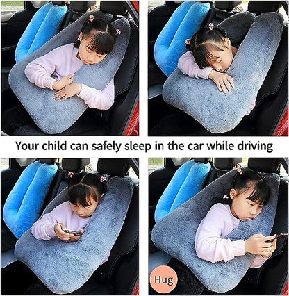 FHSGGP Travel Pillow Car Pillow Kid Car Sleeping The Sleeping Aid for Adults and Kids on Road Trips Kids Travel Pillow Black - color: A-black