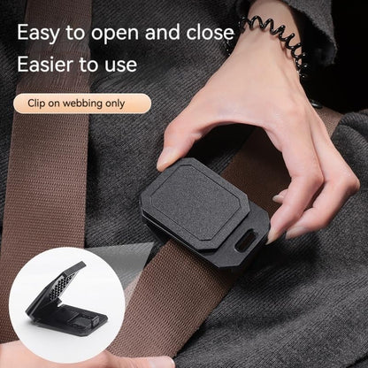 Seat Belt Comfort Pad Clips, Shoulder and Neck Relief, Anti-Slip Snap Design, Universal Fit for Sedan, SUV, Truck, RV, Black, 4 Pack