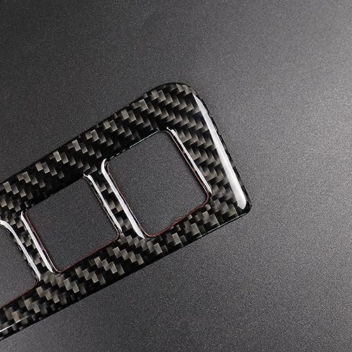 NVCNX Carbon Fiber Compatible with Cadillac XT6 2020-2025 / XT5 2017-2025 2018 2019 2020 2021 2022 2023 2024 Accessories Car Electronic Handbrake Button Panel Cover Interior Trim Black -A - color: Electronic Handbrake Button Panel - a