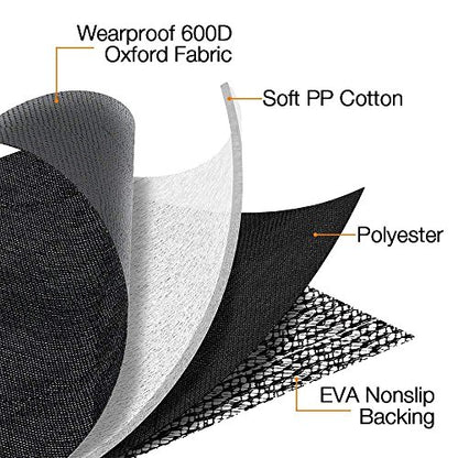SUV Cargo Liner for Dog Car Seat Cover for Pets Waterproof Cargo Cover Dog Seat Mat for SUVs Sedans Vans with Bumper Flap Protector, Non-Slip, Black 70"x40"