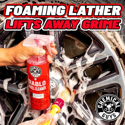Chemical Guys Diablo Wheel Cleaner Spray - 2 Pack 16 oz Bottles, Safe on All Wheel & Rim Finishes, Sprayable Formula Removes Brake Dust, Dirt & Grime, Car Care for Trucks, SUVs, Motorcycles & RVs - style: Sprayable 2 Pack