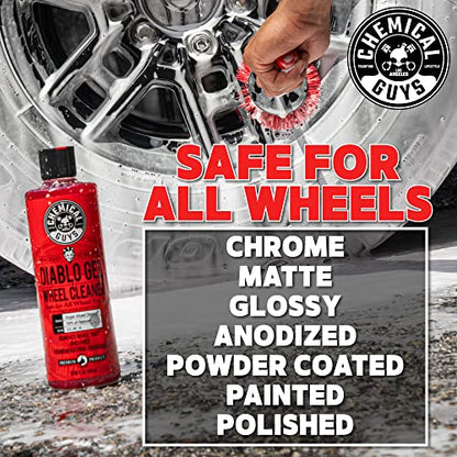 Chemical Guys CLD_997 Diablo Gel Oxygen Infused Foam Wheel and Rim Cleaner, Concentrated (Safe on All Wheel & Rim Finishes), for Cars, Trucks, SUVs, Motorcycles, RVs & More 128 fl oz (1 Gallon) - style: Diablo Gel 128 oz