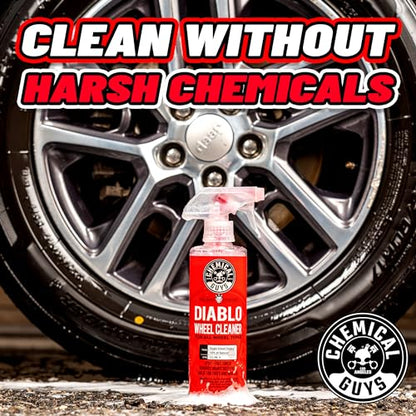 Chemical Guys Diablo Wheel Cleaner Spray - 2 Pack 16 oz Bottles, Safe on All Wheel & Rim Finishes, Sprayable Formula Removes Brake Dust, Dirt & Grime, Car Care for Trucks, SUVs, Motorcycles & RVs - style: Sprayable 2 Pack