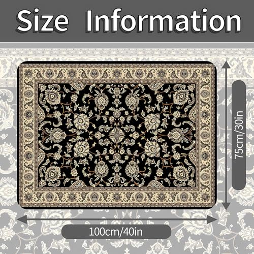 Universal Car Trunk Mat 29" x 39", Beige Bohemian Style All Weather Trunk Protection Cargo Liner, Durable Cargo Mat Rear Trunk Liner,Stylish Vehicle Interior Accessories Suitable for Most Car Models - color: Beige Bohemian Style