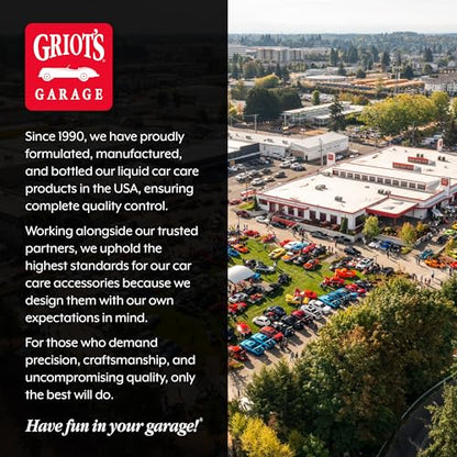 Griot's Garage Long-Reach Wheel Scrubber Brushes for Car Detailing Wheels, Tires, and Grillework, Exterior Auto Detail Products and Supplies, Set of 3, 12 1/4" Long, 15736