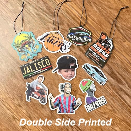 100PCS Custom Logo Air Freshener for Car Bulk,Wholesale Personalized Car Air Freshener Custom Logo/Photo/Anniversary/Wedding/Baby Shower/Valentine's Day (100pcs-Crop) - color: 100 Pcs - Crop