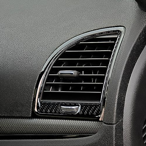 Car Air Vent Outlet Cover Decals for 2011 2012 2013 2014 Chrysler 300 / 300C / 300S / Limited/Base Accessories Carbon Fiber Interior Stickers - color: Air Vent Outlet，2011-2014