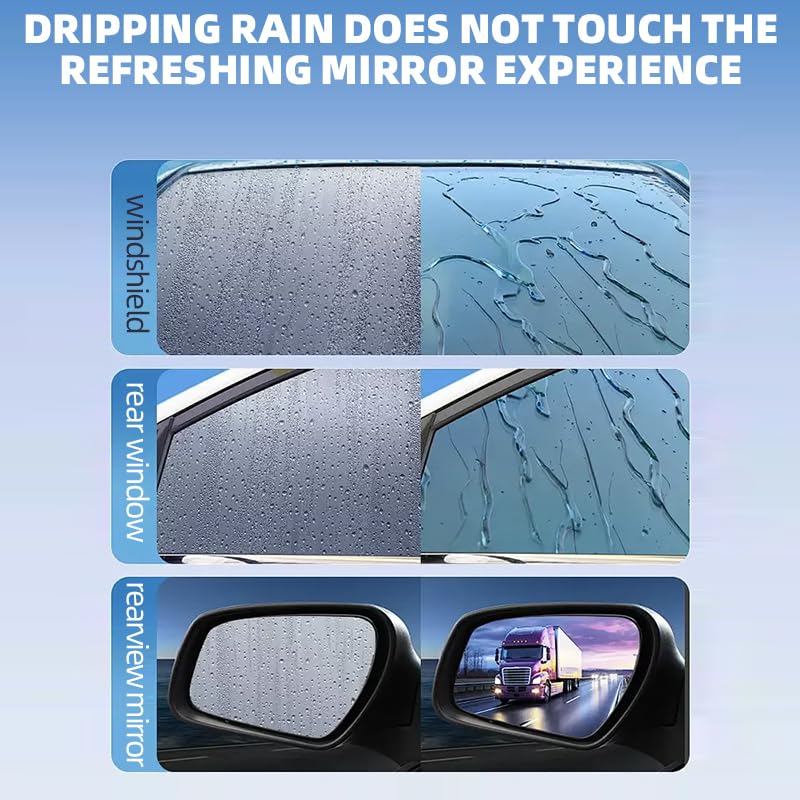 2 Pack Automotive Oil Film Cleaning Brush, Car Glass Oil Film Cleaner Brush, Repellent Film for car Windows, Improves Clarity and Visibility,Universal Clear Windshield Cleaner Wipe Board