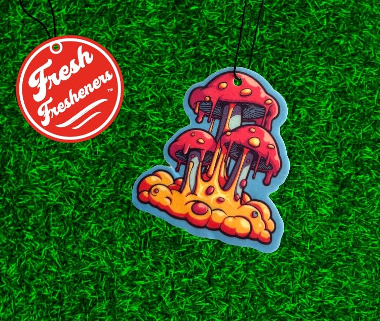 Funny Naughty Unique Car Air Fresheners Scented With Premium Oils By Fresh Fresheners (Shroomy Drip) - color: Shroomy Drip
