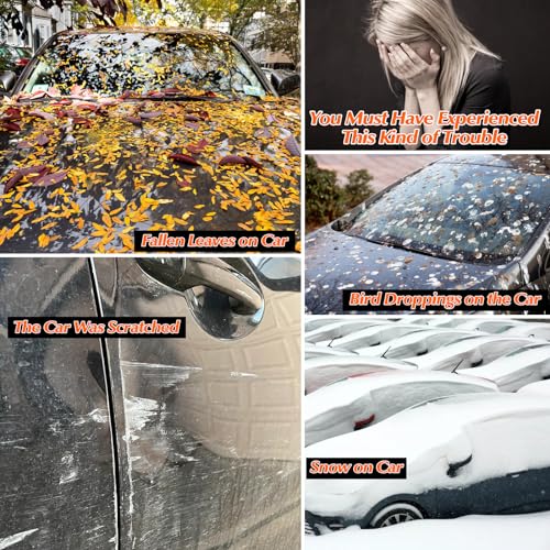 16-Layer Special Full Car Cover Fit for 2010-2024 Ki-a Soul, Ultra Heavy 600D Oxford Cloth, All-Weather Protection Summer Sun Exposure and Winter Snow Rain Dust UV, Black - color: Fit for 2010-2024 Ki-a Soul