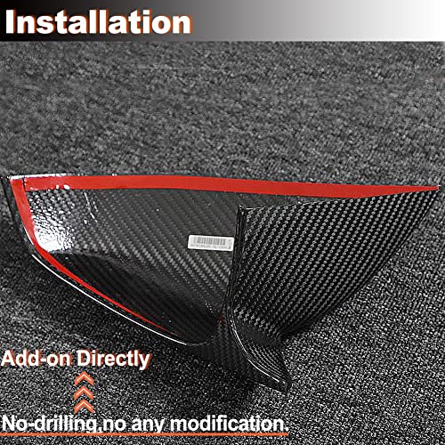 MCARCAR KIT Dry Carbon Fiber Mirror Cover Caps for Tesla Model S 2021-2023 Add-on Side Rearview Mirror Caps Car Exterior Accessories Factory Outlet