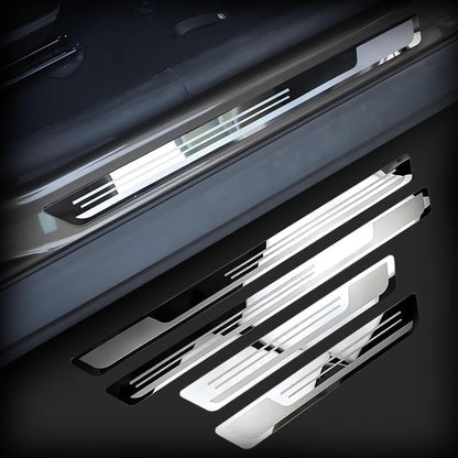 4 Pcs Stainless Steel Car Door Sill Strip for Infiniti Q50 2014-2024, Stainless Steel Car Door Sill Scuff Plate Guard Car Door Kick Plates