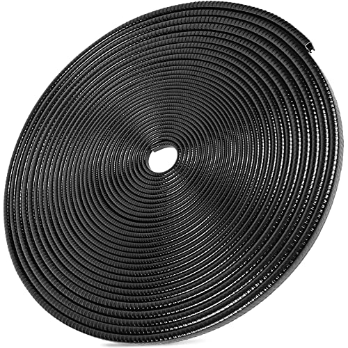 MYFAMIREA 66Ft(20.2M) Long Car Door Edge Guards,U Shape Edge Trim Rubber Seal Protector Rubber Car Door Protector Car Protection Door Edge Anti-Collision Rubber Clips Fit for Most Car| Black | - color: Black, size: 66ft