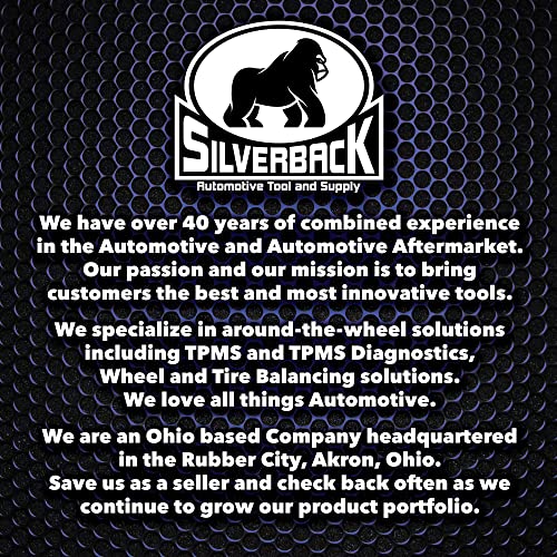 Silverback Digital Tire Pressure Gauge, 0-150 PSI. Tire Pressure Gauge for Car, Truck, Motorcycle, RV's, ATV's, Dirt Bikes, Lawn Tractor & Bicycle Tires. Backlit LCD Screen with 4 Unit Measurements.