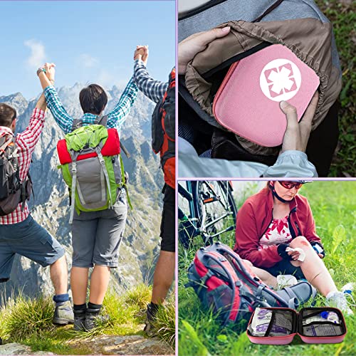 Car-Home Survival First-Aid Kit Emergency-Kit - Pink 273Piece Equipment Travel Supplies First Aid Set Home Essentials Camping Hiking YIDERBO - style: Pink-273Pcs