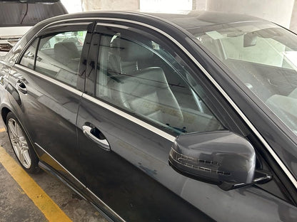 Rainproof Side Window Wind Deflectors for Mercedes-Benz E-Class W212 2010-2016, Tape-on Sun Rain Guard Sets,Nice Looking Window Visors for Cars,Vent Deflector for E-Class W212 10-16 MB33 - size: E-CLASS W212 2010-2016
