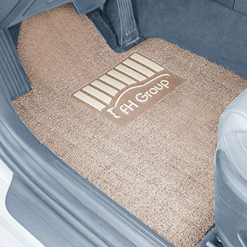 FH Group Car Floor Mats - DIY Ultra Waterproof Trimmable Non-Slip Vinyl Floor Mats, Solid Beige - color: SOLID BEIGE