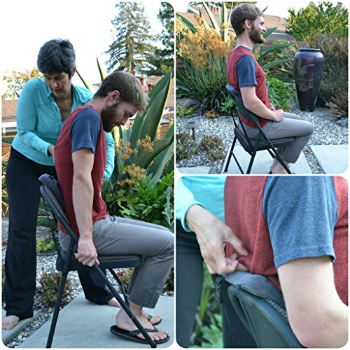 Gokhale Method Stretchsit Cushion - Lumbar Support/backrest for Chairs/car Seats - Traction/Decompression for Relief from Lower Back, Upper Back, Neck, disc, and Sciatic Pain - Posture Support