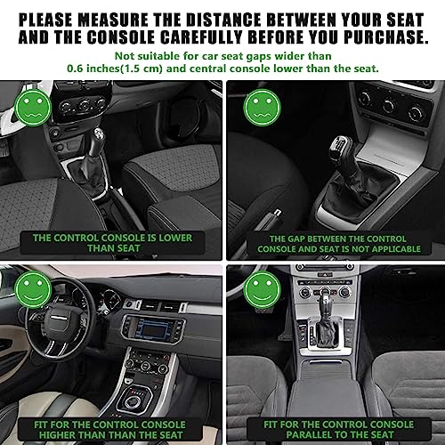 jiaji Car Seat Gap Filler, Multifunctional Car Seat Gap Filler Organizer, 2 Pack Car Seat Organizer for Storing Phones, Keys, Cards, Data Cables, Universal Fit Car SUV Truck