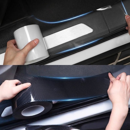 Car Door Edge Guards Door Sill Protector Anti-Scratch Anti-Collision Car Anti Scratch Plate Protective Strip Rear Bumper,Suitable for Most car Accessories (Transparent, 3.94in*33ft) - color: transparent, size: 3.94in*33ft