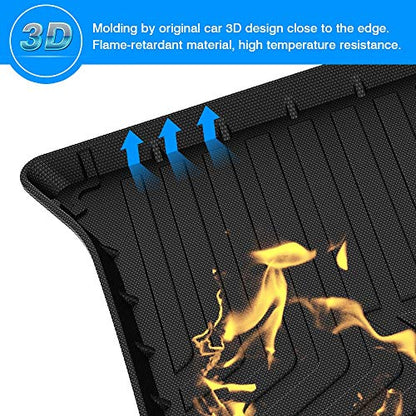 Edge Cargo Liner - Trunk Mat for 2007-2014 Ford Edge/2007-2015 Lincoln MKX, All Weather Cargo Mat for Edge Accessories, Anti-Slip Waterproof, Heavy Duty Car Mats, Car Accessories - size: 3)Ford Edge 2007-2014/Lincoln MKX 2007-2015
