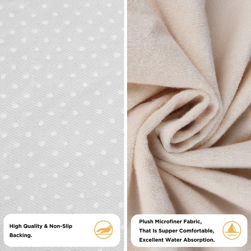 Waterproof Seat Cover Towel, Premium Sweat Carseat Protector, Perfect for Universal Anti-Slip Car Truck SUV Seat, Great for Surfing Yoga Gym Workout, Tan
