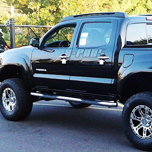 Compatible with(Just overlay Stick on, NOT for SNAP IN Replacement) 4 Chrome Door Handle Covers for Toyota 4RUNNER 2005-2008 / AVALON 05-08 / CAMRY 2007-2011 / SIENNA 05-2012 / TACOMA 2005-2015