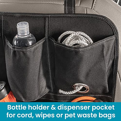 High Road BackPockets Seat Back Organizer - Back of Seat Organizer and Seat Protector with Storage Pockets and Bag Dispensers for Car, SUV, Truck or Van