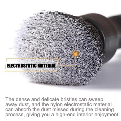 Auto Interior Dust Brush, Car Soft Bristles Detailing Brush, Scratch Free Dust Removal Cleaning Tool Kit, Long Hair Handle Brushes Duster for Auto Dashboard, Air Vents, Leather, Computer.