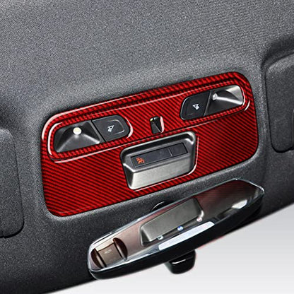 Car Reading Light Sticker Carbon Fiber Decal Interior Trim Cover for Chevrolet Camaro ZL1 2016 2017 2018 2019 2020 2021 2022 2023 Accessories - color: Reading Light