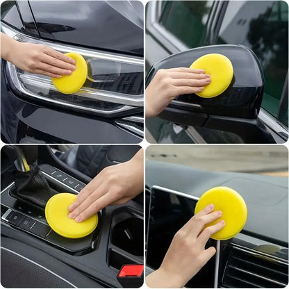 8pcs Car Windshield Cleaning Tool, Windshield Cleaner with with 5 Little Microfiber Pads That can be Washed/reused, Window Cleaner Tool, for Auto Glass Wiper (Green) - color: Green