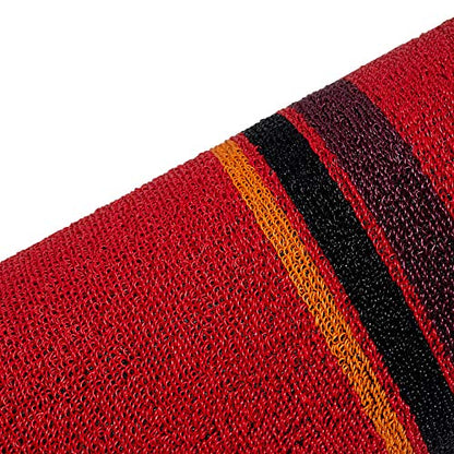 FH Group Car Floor Mats - DIY Ultra Waterproof Trimmable Non-Slip Vinyl Floor Mats, Red - color: RED