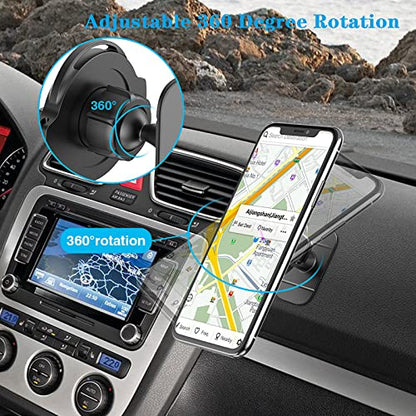 daite Socket Car Mount Grips Holder for Phone Stand 360 Rotation Dashboard Sticker Holder for Socket Mount Users on Car Dashboard Home Wall Office and Kitchen (Rotation + Flat) - style: Rotation + Flat