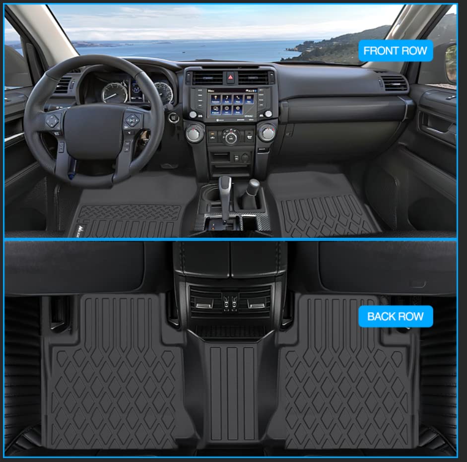 Nilight TPE Floor Mats for Lexus GX460 2014 2015 2016 2017 2018 2019 2020 2021 2022,2013-2023 Toyota 4Runner(4 Runner),All Weather Custom Fit Heavy Duty Floor Liners - size: 2013-2023 Toyota 4Runner| Lexus GX460