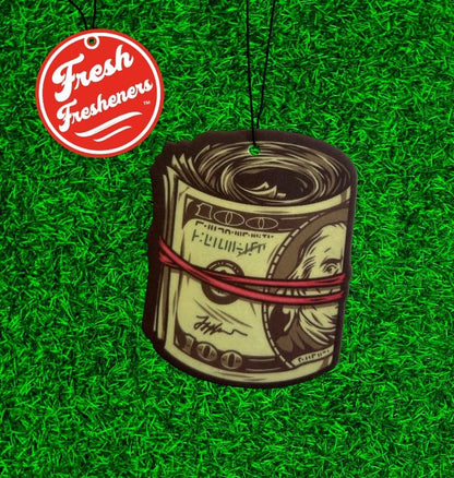 Funny Naughty Unique Car Air Fresheners Scented With Premium Oils By Fresh Fresheners (Money Roll) - color: Money Roll